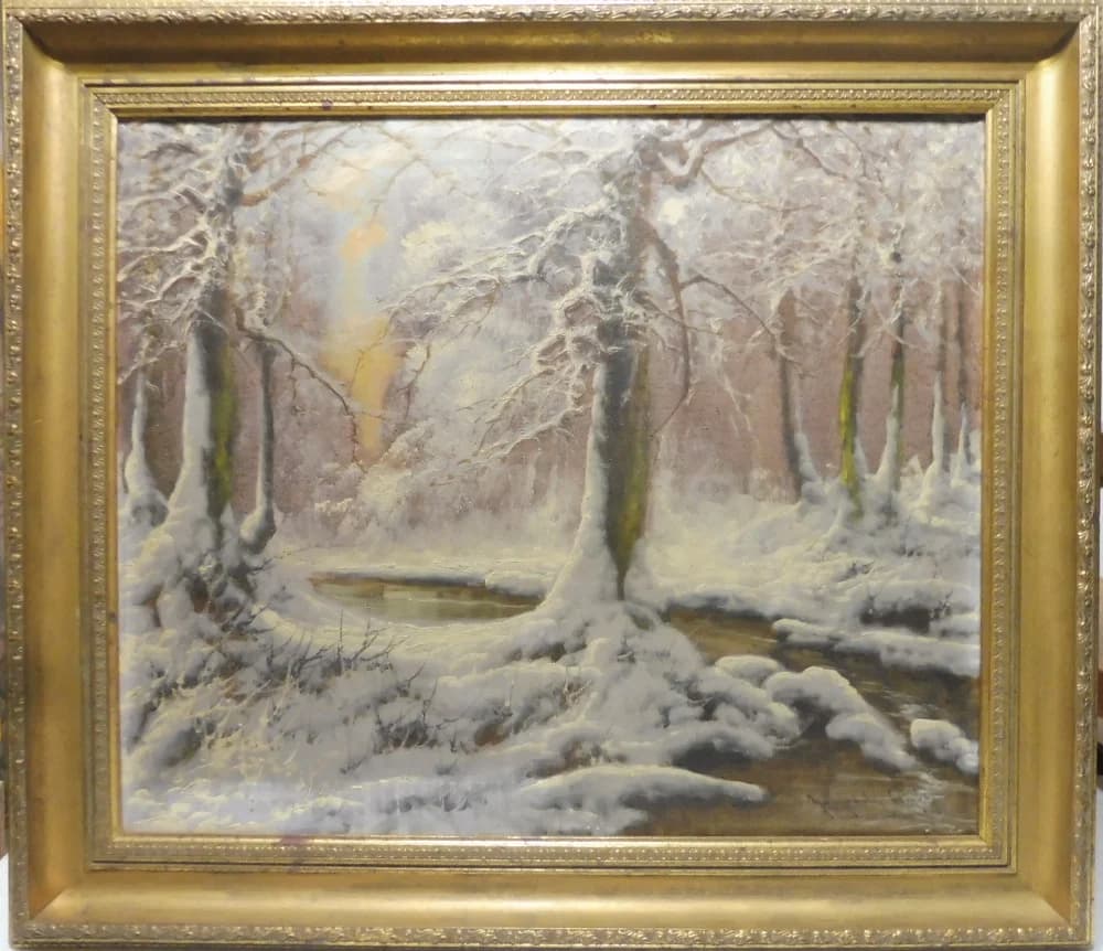László Neogrády (1896 - 1962) / Zasnežená krajina - 1