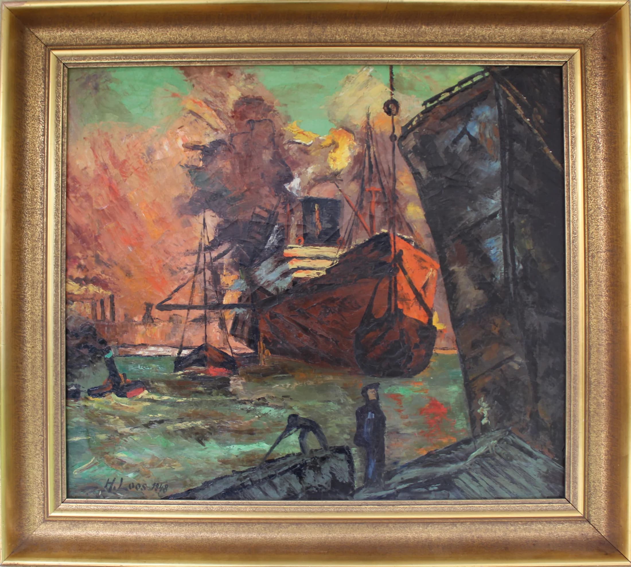 Heinz Loos / Požiar v prístave - 1