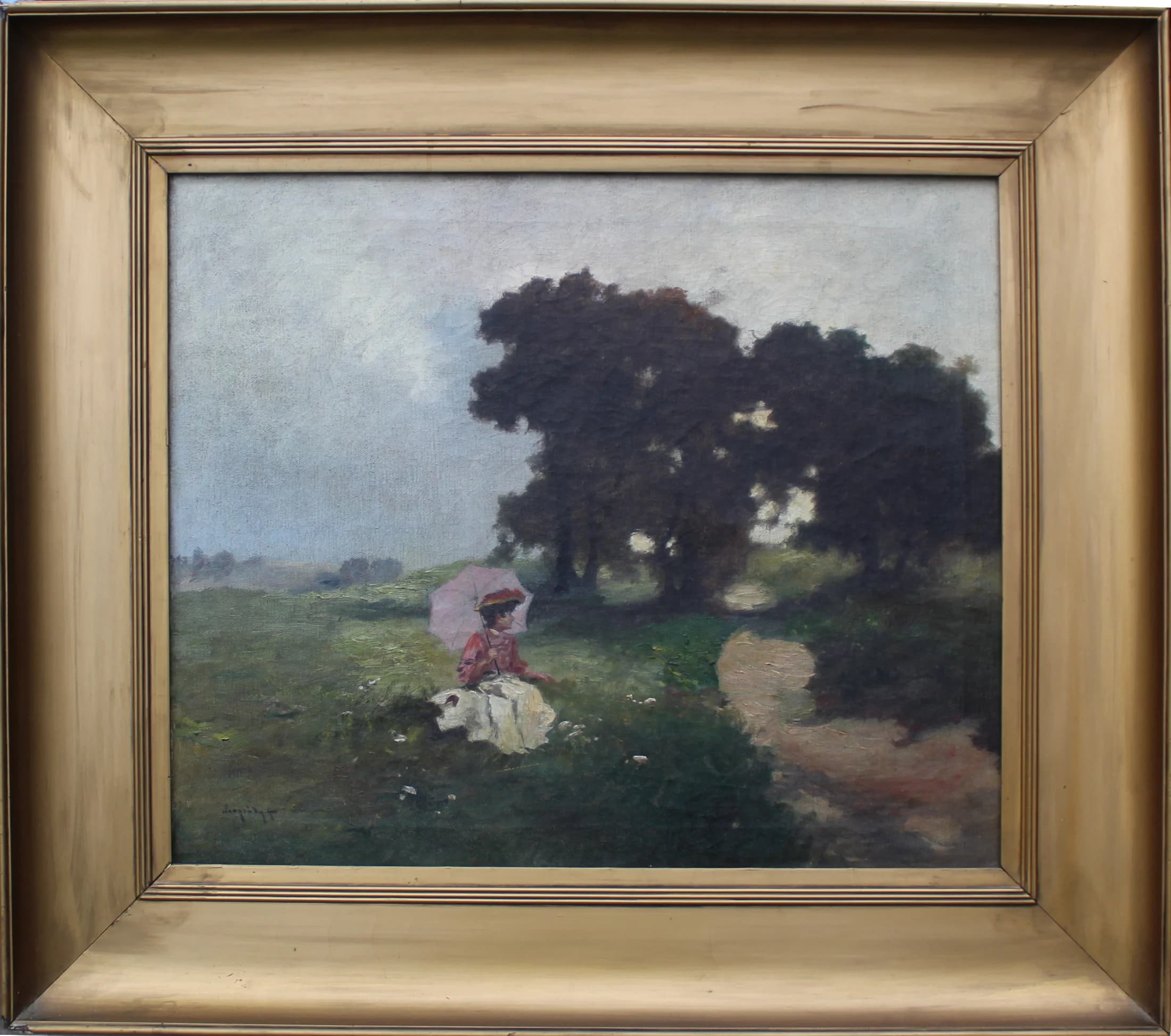 Antal Neogrády (1861 - 1942) / Dáma so slnečníkom - 1