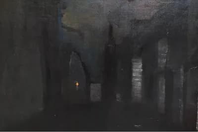 Ladislav Mednyánszky (1852 - 1919) / Nočné svetlá  thumbnail 3