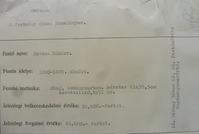 Nándor Katona (1864 - 1932) / Ohyb Dunaja pri Báci thumbnail 3