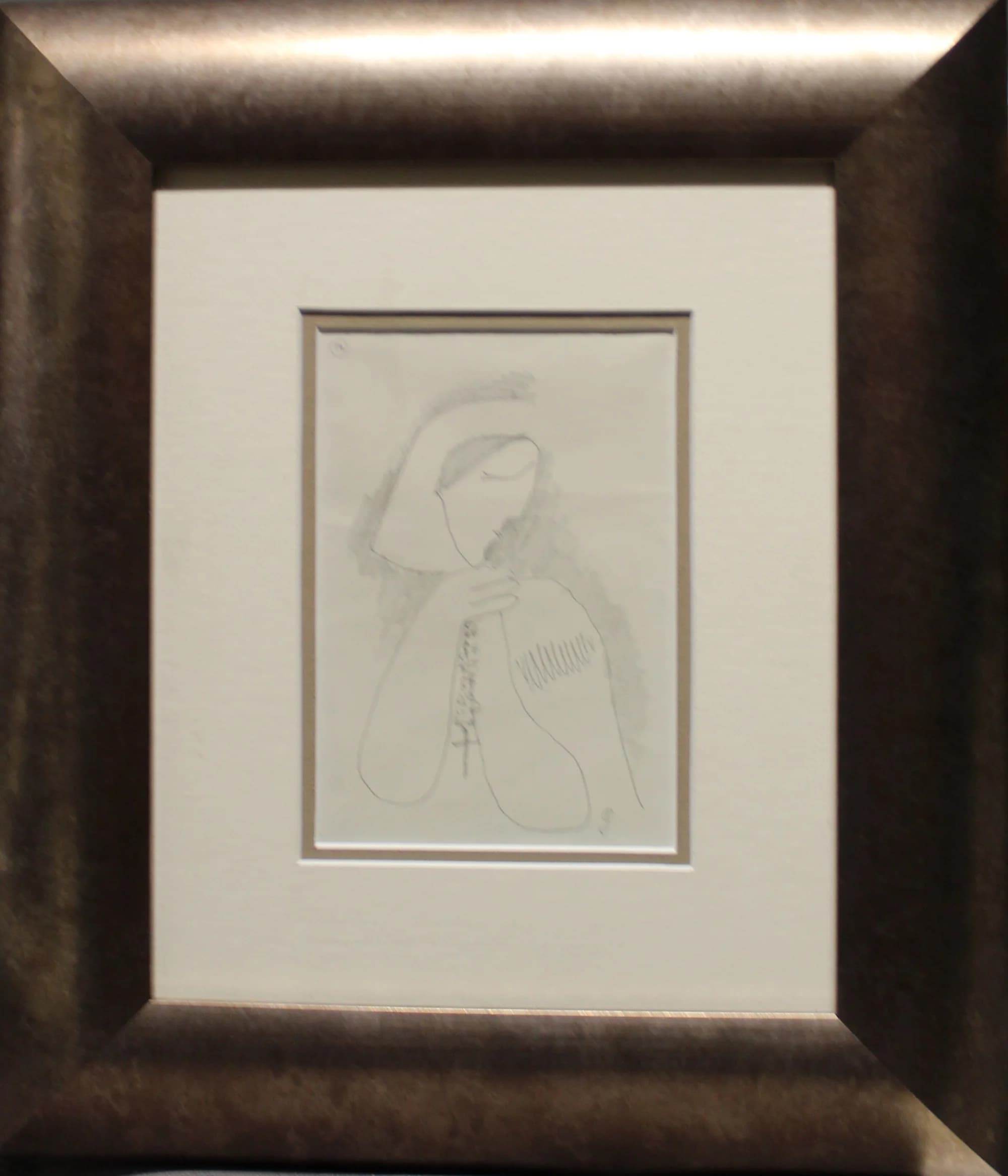 Mikuláš Galanda (1895 - 1938) / Žena s ružencom - 1