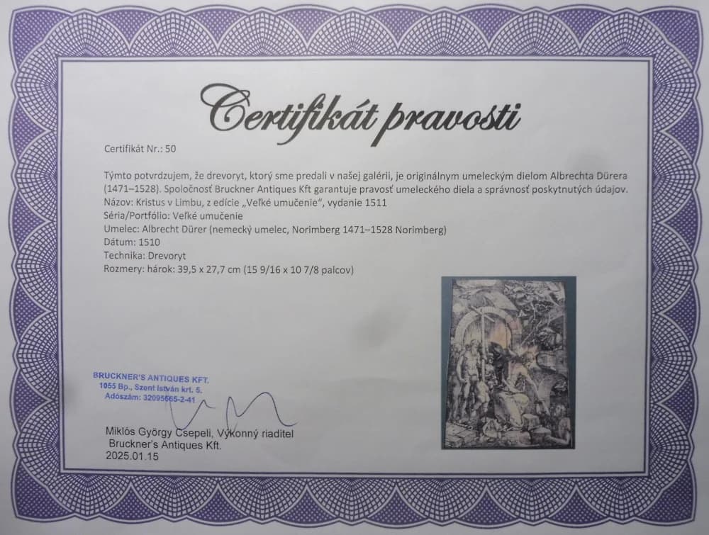 Albrecht Dürer (1471 - 1528) / Kristus v Limbu thumbnail 3