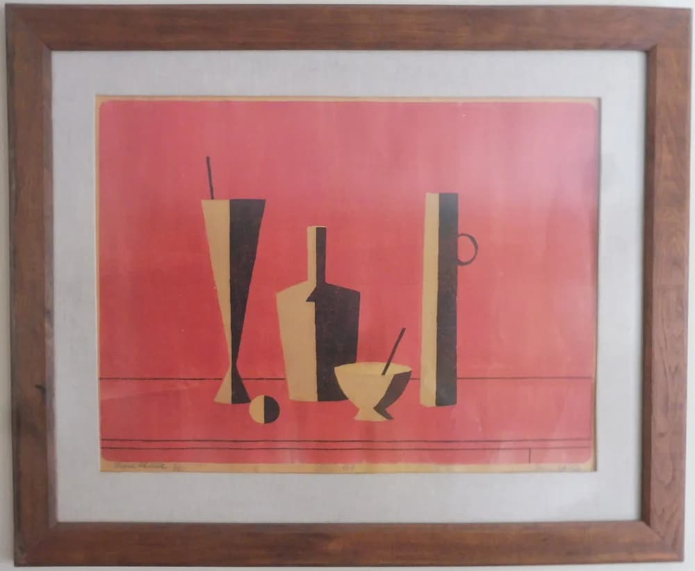 Andrej Barčík (1928 - 2004) / Červené zátišie - 1