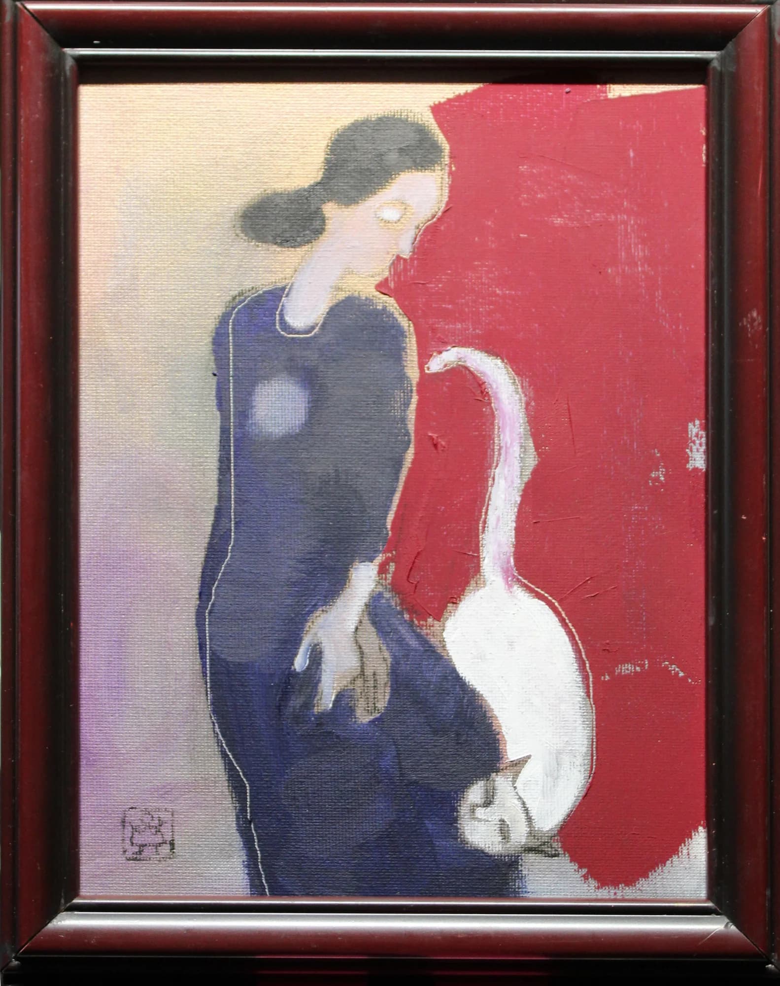 Mgr. Art Jana Viktorová (1978) / Dievča s bielou mačkou  - 1