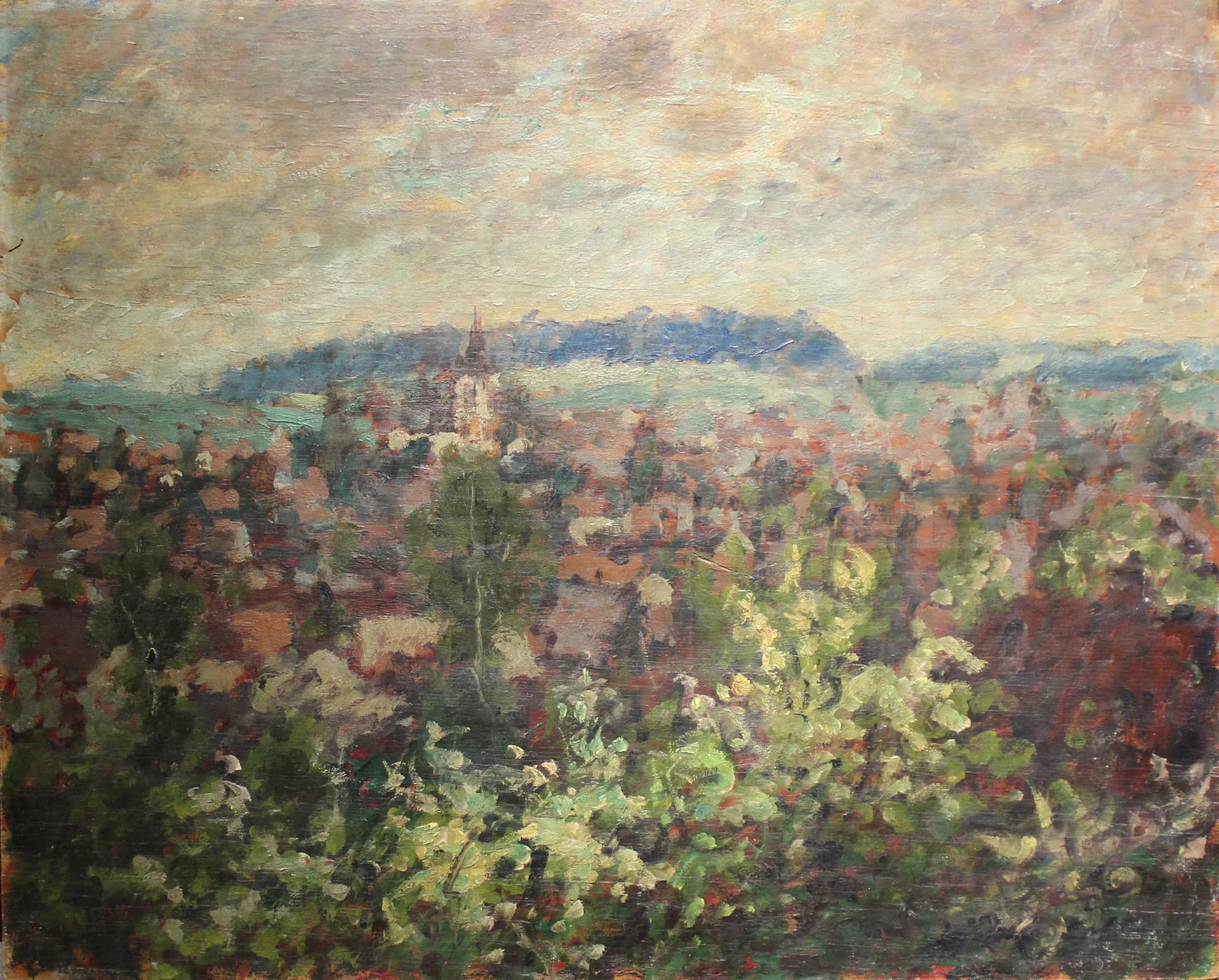 Václav Šafář (1915 – 1991) / Pohľad na dedinu - 1
