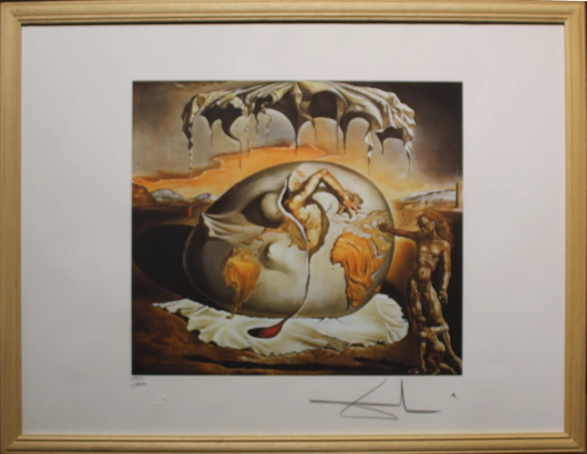 Salvador Dalí (1904 - 1989) / Geopolitical Child Observing the Birth of Man - 1
