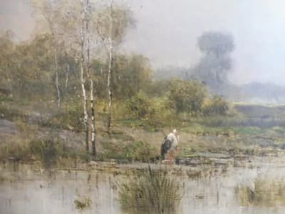 Béla Spányi (1852-1914) / Krajina s jazerom thumbnail 2