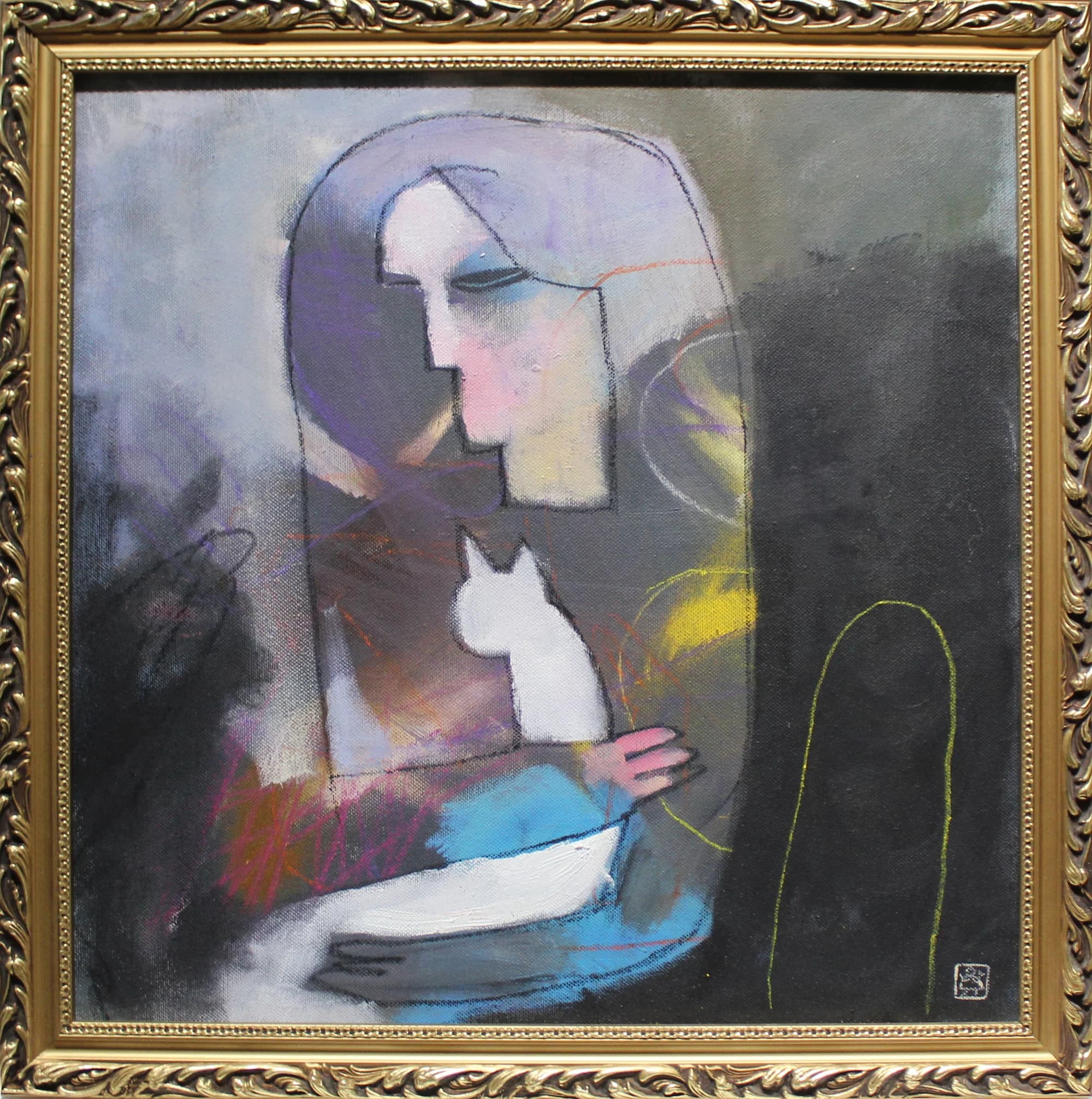 Mgr. Art Jana Viktorová (1978) / Žena a mačiatko - 1