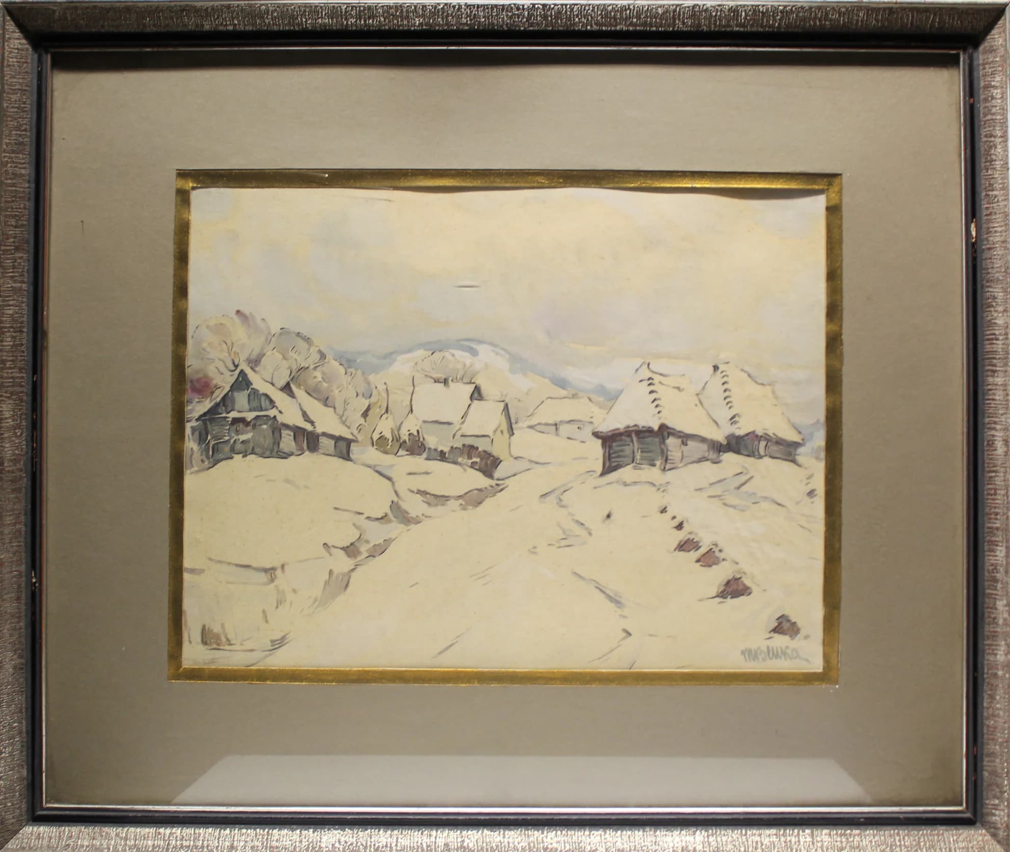 Martin Benka (1888 - 1971) / Zasnežené chalupy - 1