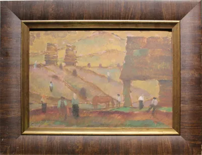 Jozef Zelný (1922 - 2006) / Práce na lúkach