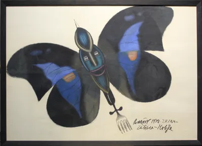 Karol Baron (1939 - 2004) / Zátišie - Motýle 