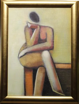 Mgr. Art Jana Viktorová (1978) / Štúdia sediacej postavy