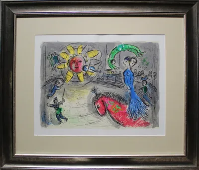 Marc Chagall (1886 - 1985) / Sonne mit rotem Pferd