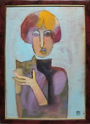 Mgr. Art Jana Viktorová (1978) / Dáma s mačkou