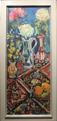 Štefan Prukner (1931 - 2011) / Zátišie s tromi vázami