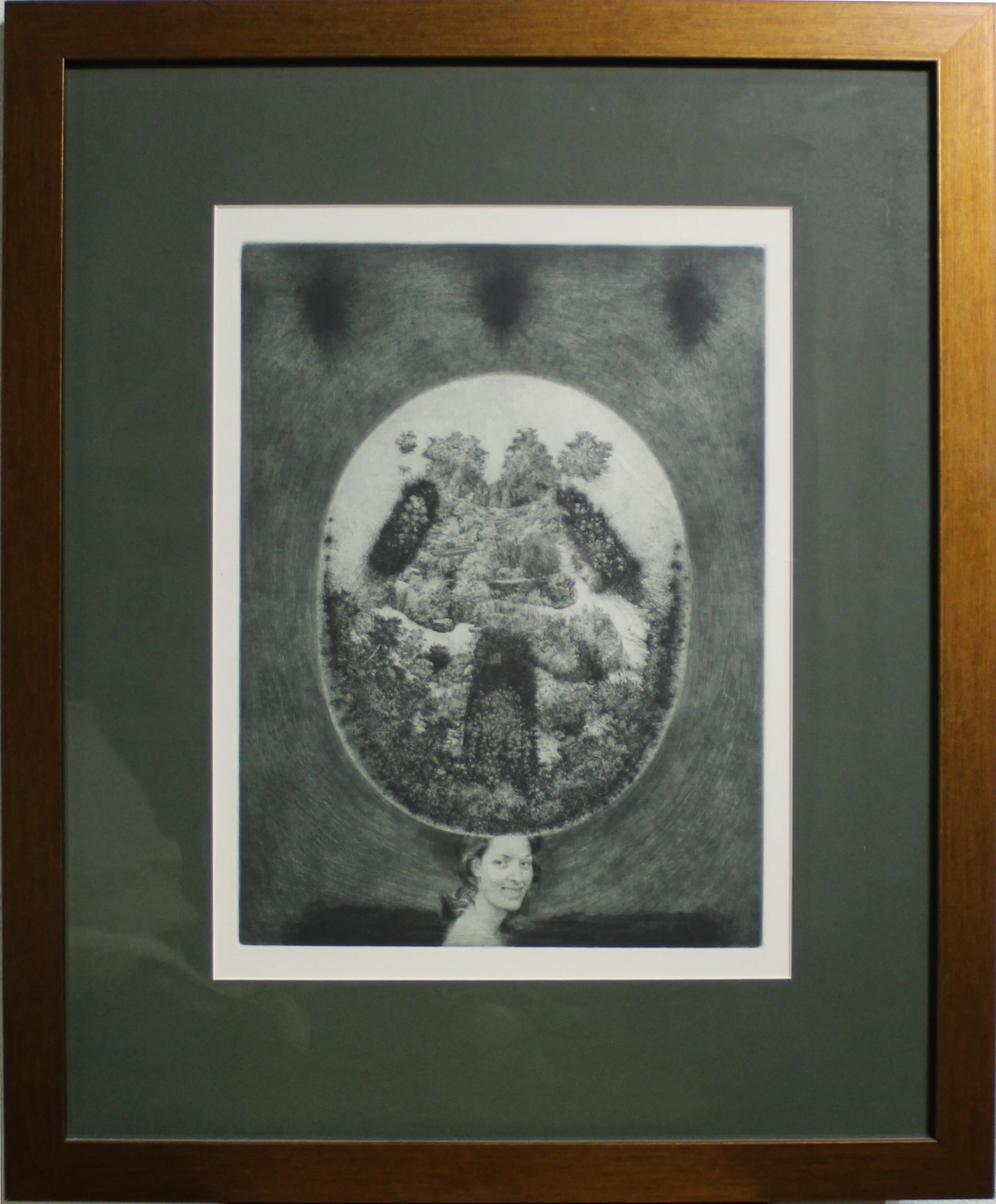 Albín Brunovský (1935 . 1997) / Dáma v klobúku III (Záhrada) 